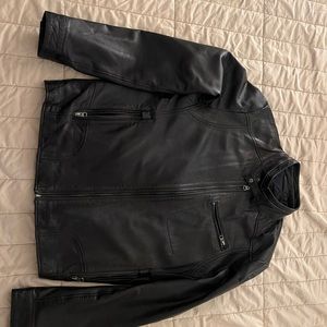 Leather jacket made in Italy